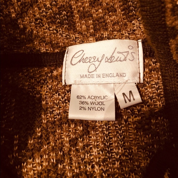 Vintage Cherry Lewis Cardigan Sweater Jacket M - Picture 4 of 5